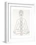 Padmasana or Lotus Position-null-Framed Giclee Print