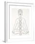 Padmasana or Lotus Position-null-Framed Giclee Print