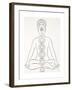 Padmasana or Lotus Position-null-Framed Giclee Print