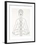 Padmasana or Lotus Position-null-Framed Giclee Print