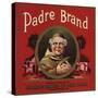 Padre Brand - Alta Loma, California - Citrus Crate Label-Lantern Press-Stretched Canvas