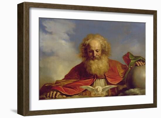 Padre Eterno-Guercino (Giovanni Francesco Barbieri)-Framed Giclee Print