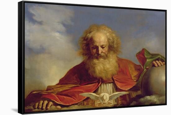 Padre Eterno-Guercino (Giovanni Francesco Barbieri)-Framed Stretched Canvas