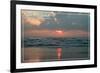 Padre Island National Seashore - Dawn-Lantern Press-Framed Premium Giclee Print