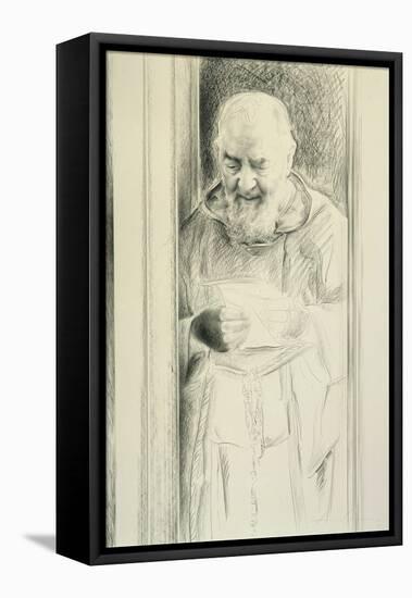 Padre Pio, 1988-89-Antonio Ciccone-Framed Stretched Canvas