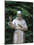 Padre Pio Sculpture in a Roman Park, Rome, Lazio, Italy, Europe-Godong-Mounted Photographic Print