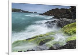 Padstow Lifeboat station from the shore of Mother Iveys Bay, Cornwall, England-Adam Burton-Framed Photographic Print