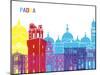 Padua Skyline Pop-paulrommer-Mounted Art Print