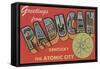 Paducah, Kentucky - The Atomic City-Lantern Press-Framed Stretched Canvas