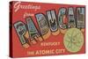 Paducah, Kentucky - The Atomic City-Lantern Press-Stretched Canvas