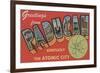 Paducah, Kentucky - The Atomic City-Lantern Press-Framed Art Print