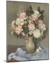 Paeonies in a Stone Vase-Marcel Dyf-Mounted Premium Giclee Print