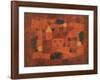 Paesaggio al Tramonto, c.1923-Paul Klee-Framed Art Print