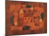 Paesaggio al Tramonto, c.1923-Paul Klee-Mounted Art Print