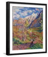 Paesaggio d'autunno-Giovanni Giacometti-Framed Giclee Print