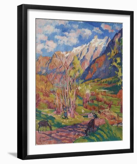 Paesaggio d'autunno-Giovanni Giacometti-Framed Giclee Print