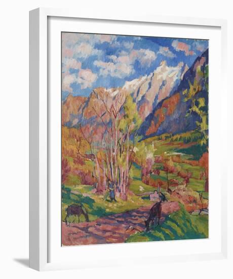 Paesaggio d'autunno-Giovanni Giacometti-Framed Giclee Print