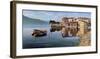 Paese sul lago-Adriano Galasso-Framed Art Print