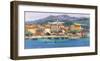 Paese sul Lago-Luigi Florio-Framed Art Print