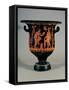 Paestan Bell-shaped Crater with Red Figures-Naples Painter-Framed Stretched Canvas