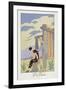 Paestum, 1924 (Pochoir Print)-Georges Barbier-Framed Giclee Print