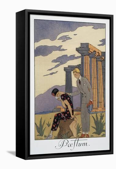 Paestum-Georges Barbier-Framed Stretched Canvas