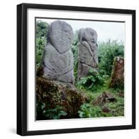 Pagan Celtic Stone Figures, Boa Island, Co.Fermanagh, Ireland, C5th Century-CM Dixon-Framed Photographic Print