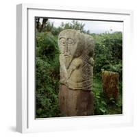 Pagan Celtic Stone Janus-Head Figure, Boa Island, Co.Fermanagh, Ireland-CM Dixon-Framed Photographic Print