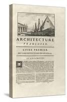 Page 1 : avec vignette représentant des architectures de l’Antiquité-Jacques-François Blondel-Stretched Canvas