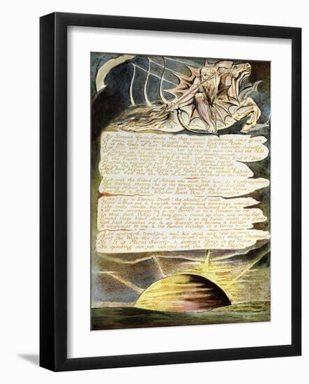 Page 39 of 'Jerusalem' by William Blake-William Blake-Framed Giclee Print