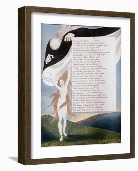Page 46 from the 'Nights' of Edward Young's Night Thoughts, C1797-William Blake-Framed Giclee Print