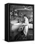 Page Cutting Guillotine in Use at a South Yorkshire Printing Company, 1959-Michael Walters-Framed Stretched Canvas