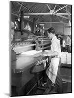 Page Cutting Guillotine in Use at a South Yorkshire Printing Company, 1959-Michael Walters-Mounted Photographic Print