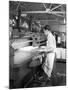 Page Cutting Guillotine in Use at a South Yorkshire Printing Company, 1959-Michael Walters-Mounted Photographic Print