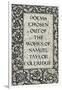 Page Decoration for 'Poems Chosen out of the Works of Samuel Taylor Coleridge', Published by Kelmsc-William Morris-Framed Giclee Print