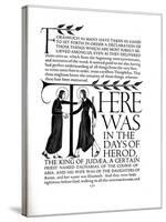 Page Decoration from the Four Gospels, 1931-Eric Gill-Stretched Canvas