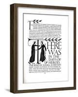 Page Decoration from the Four Gospels, 1931-Eric Gill-Framed Giclee Print