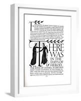 Page Decoration from the Four Gospels, 1931-Eric Gill-Framed Giclee Print