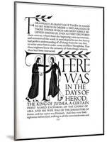 Page Decoration from the Four Gospels, 1931-Eric Gill-Mounted Giclee Print