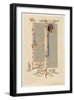 Page from a 14th Century Italian Bible-null-Framed Art Print