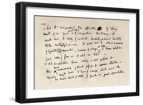Page from a Darwin Notebook of 1837, from 'The Life and Letters of Charles Darwin', Volume II,…-Charles Darwin-Framed Giclee Print