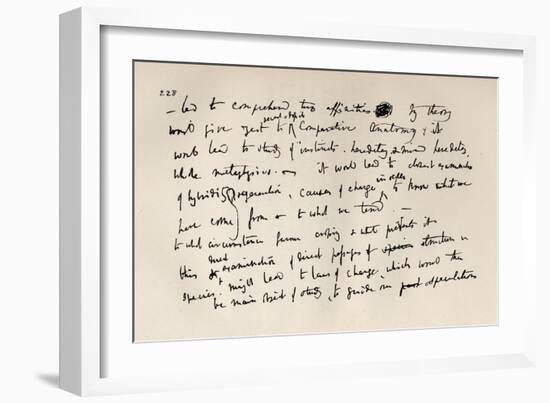 Page from a Darwin Notebook of 1837, from 'The Life and Letters of Charles Darwin', Volume II,…-Charles Darwin-Framed Giclee Print