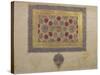 Page from a Koran Manuscript, Illuminated by Mohammad Ebn Aibak, Il-Khanid Period-null-Stretched Canvas