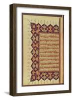 Page from a Koran Manuscript-null-Framed Giclee Print