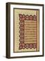 Page from a Koran Manuscript-null-Framed Giclee Print