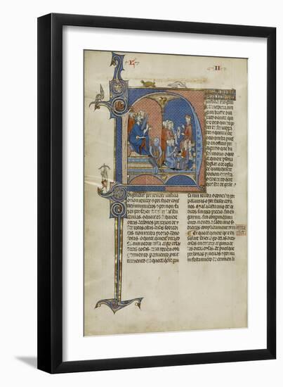 Page from a Manuscript of the 'Vidal Mayor' Manuscript by Vidal Canellas, Copied by Michael Lupi…-null-Framed Giclee Print