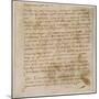 Page from a Notebook-Leonardo da Vinci-Mounted Giclee Print