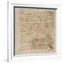 Page from a Notebook-Leonardo da Vinci-Framed Giclee Print