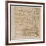 Page from a Notebook-Leonardo da Vinci-Framed Giclee Print