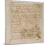 Page from a Notebook-Leonardo da Vinci-Mounted Giclee Print